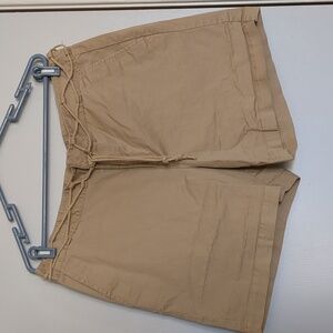 Chaps Khaki Flat Front Shorts
